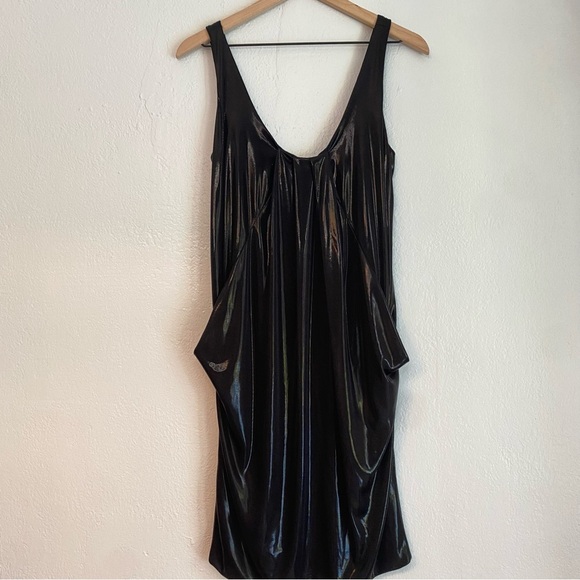 DIANE VON FURSTENBERG Black Sheath Lesley Dress Size 6 - Picture 2 of 11